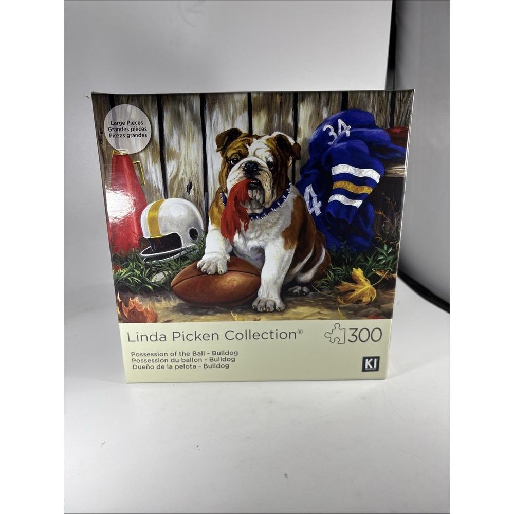 KI Puzzle 300 Pieces Linda Picken Jigsaw Puzzle Possession Of The Ball Bulldogs